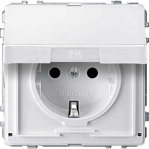 Merten SCHUKO-Steckdose pws Klappdeckel MEG2310-7219